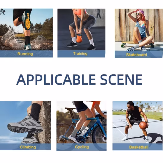 カスタム卸売格安メンズスポーツコットンクルーグリップアンチ